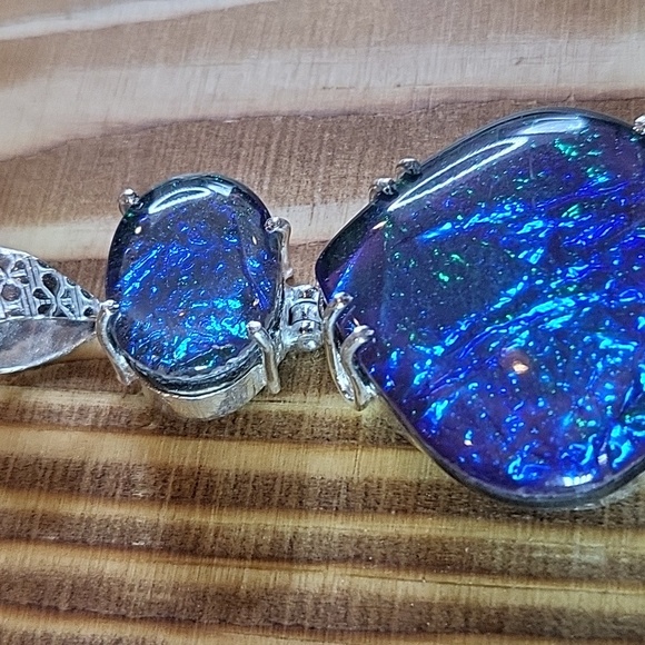 Triplet Opal Heart Pendant  - NWOT - Picture 4 of 8